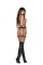 L1184 - Open Bust Leather Camisette With Strappy Front And Matching Crotchless G