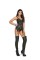 L3141 - Leather Bustier With Underwire Cups, Boning, Zip Front, Buckle Detail An