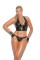 L4113X - Leather Zip Front Halter Top With Zipper Detail And Leather Back