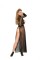 V1954 - Mesh And Vinyl Long Sleeve Gown With Adjustable Hook And Eye Back Closure