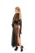 V1954X - Mesh And Vinyl Long Sleeve Gown With Adjustable Hook And Eye Back Closu