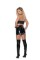 V6153 - Vinyl Mini Skirt Trimmed In Nail Heads