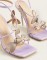 Summer Butterfly Party Anklestrap Sandals - Violet