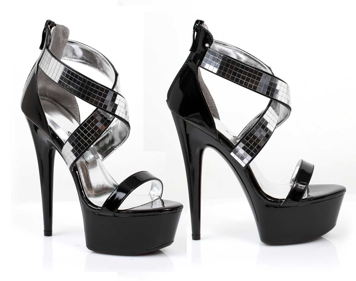 Ellie Shoes 609-RONI - Black in Sexy Heels & Platforms - $45.75
