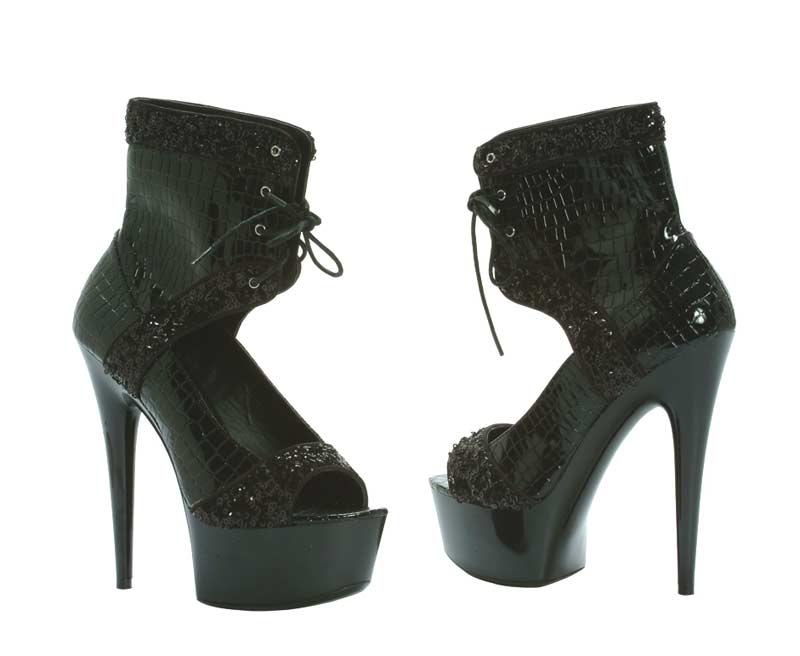 Ellie Shoes 609-Viper - Black in Sexy Heels & Platforms - $46.63