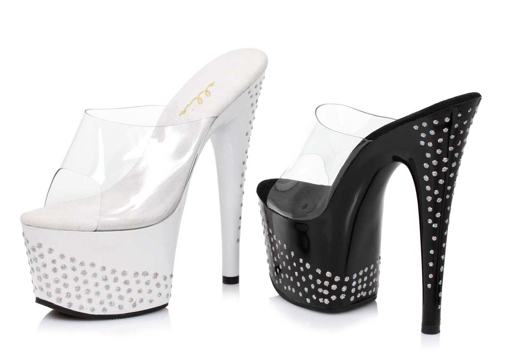 Ellie Shoes 709-SANDY - Black Patent in Sexy Heels & Platforms - $37.79