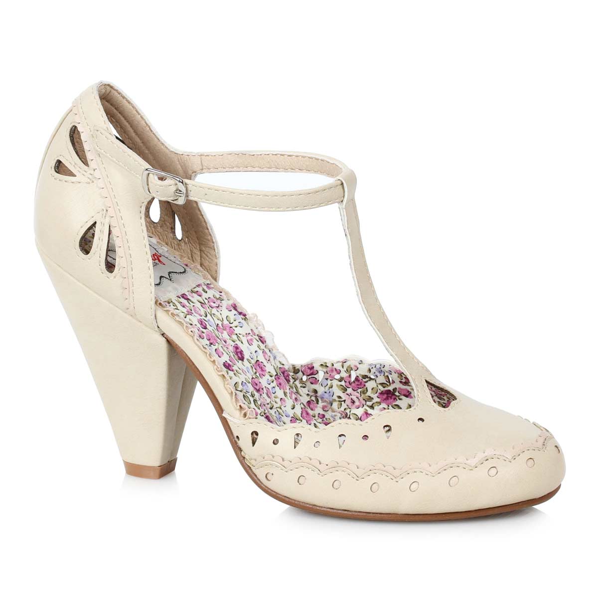 Ellie Shoes BP403-BIRDIE Beige in Sexy Heels & Platforms - $50.15