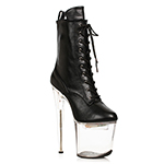 Ellie Shoes L850-ANGELA Black - 8-Inch Heel - 8 Stiletto With Multi-Color Light In Platform in Sexy Heels & Platforms
