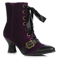 Ellie Shoes 253-CHARMED Purple Velvet