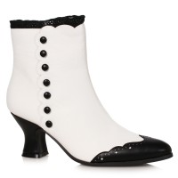 Ellie Shoes 253-VICTORIA White Black