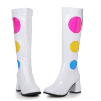 300-DOTTY - White Patent