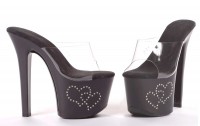 711-HEART - Black Patent