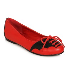 Ellie Shoes 100-BATTY Red  Black