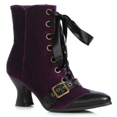 Ellie Shoes 253-CHARMED Purple Velvet