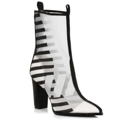 Ellie Shoes 325-BILLIE Clear  Black