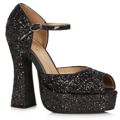 Ellie Shoes 557-SPARKLE Black - SPECIAL - Size 11