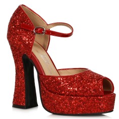 Ellie Shoes 557-SPARKLE Red