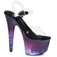 Ellie Shoes 709-COSMO Clear  Black