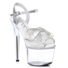 Ellie Shoes 709-VAMP Silver