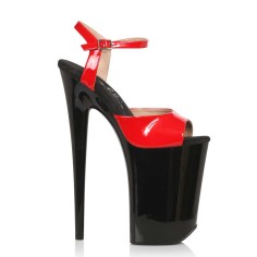 Ellie Shoes 909-JULIET Red  Black