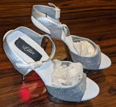 L-Juliet - Silver Glitter with Lights SPECIAL - Size 12