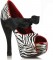 Bettie Page BP553-Logan-L - Zebra