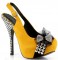 Bettie Page BP556-Caroline - Yellow
