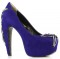 Bettie Page BP575-Cheryl - Blue Velvet
