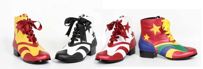 121-PAYASO - Multi Color - 1``Heel Shoe. (Mens Sizes) Costumes, Clowns in Sexy Boots