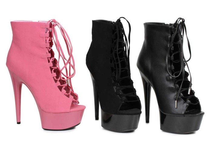 609-REVERSE - Fuchsia - 6 inch Ankle Bootie in Sexy Heels & Platforms