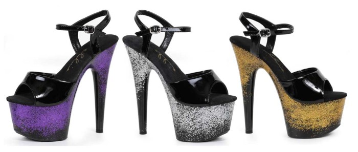 709-CARI - Silver - 7`` Pointed Stiletto Mule. in Sexy Heels & Platforms