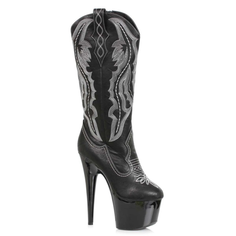 Ellie Shoes 709 DALLAS Black in Sexy Boots 89.75