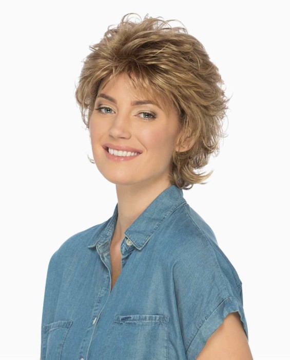 Shelby Classique - Pure Stretch Cap Wig - Medium Length Shag with Soft CurlsLength: Bang - 3.5``, Side - 3.5``, Crown - 4``, Nape - 3.5``Color Shown: RH1488 in Wigs and Hair Accessories