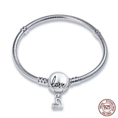 Silver 925 Star Moon Sun Four Leaf Clover Green Zircon Charms Bracelets - Silver