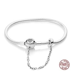 Silver 925 Star Moon Sun Four Leaf Clover Green Zircon Charms Bracelets - Silver