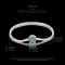 Silver 925 Star Moon Sun Four Leaf Clover Green Zircon Charms Bracelets - Silver