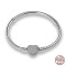Silver 925 Star Moon Sun Four Leaf Clover Green Zircon Charms Bracelets - Silver