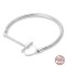 Silver 925 Star Moon Sun Four Leaf Clover Green Zircon Charms Bracelets - Silver