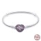 Silver 925 Star Moon Sun Four Leaf Clover Green Zircon Charms Bracelets - Silver