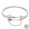 Silver 925 Star Moon Sun Four Leaf Clover Green Zircon Charms Bracelets - Silver