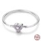 Silver 925 Star Moon Sun Four Leaf Clover Green Zircon Charms Bracelets - Silver