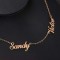Personalized Custom Name Necklace Stainless Steel Multiple Names Nameplate Pendant Family Necklaces - Rose Gold Steinless Steel