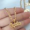 Custom Personalized Cuban Figaro Chain Stacked Necklaces - Gold Steinless Steel