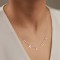 Custom Personalized Clavicle Chain Letter Necklaces - Silver Steinless Steel
