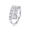 10 Gems Full Moissanite Promise Sparkling Flawless  Wedding S925 Sterling Silver Ring - Silver Color Silver