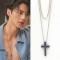 Korean Drama My Demon Cross Necklaces - Black 