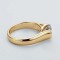 2 Carat Moissanite Solitaire Promise Wedding  925 Silver 18K Gold Plated Ring - Gold Color Silver