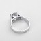 2 Carat Moissanite Solitaire Promise Wedding  925 Silver 18K Gold Plated Ring - Silver Color Silver