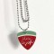 Korean Drama Shining Watermelon Guitar Pick Viva La Vida Necklaces - Red Green