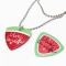 Korean Drama Shining Watermelon Guitar Pick Viva La Vida Necklaces - Red Green